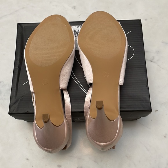 Women’s Mysoft Open Toe Stilettos, Size 7. Soft pink color. Never worn. - Picture 3 of 6